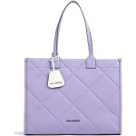 Sacs à main Karl Lagerfeld violet lavande en fibre synthétique à motif fleurs look fashion pour femme 
