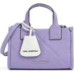 Sacs à main Karl Lagerfeld violet lavande en fibre synthétique à motif fleurs look fashion pour femme 