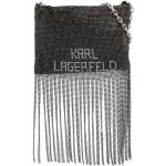 Sacs de luxe Karl Lagerfeld noirs à strass pour femme en promo 