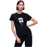 T-shirts Karl Lagerfeld noirs à manches courtes à manches courtes Taille S look fashion pour femme 