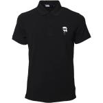 Polos Karl Lagerfeld noirs en caoutchouc Taille 3 XL look casual 
