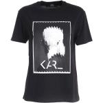 T-shirts à imprimés Karl Lagerfeld noirs à col rond Taille XS look fashion pour femme 