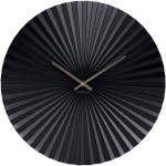 Horloges design Karlsson noires en métal 
