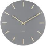Horloges silencieuses Karlsson grises en métal en promo 