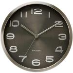 Horloges design Karlsson gris clair en métal 
