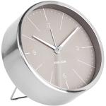 Horloges silencieuses Karlsson gris acier en acier modernes en promo 