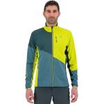 Vestes de ski Karpos vertes en polaire col montant Taille L look color block pour homme 
