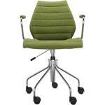 Chaises design Kartell vertes avec accoudoirs 