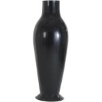 Vases Kartell noirs à motif fleurs 