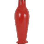 Vases Kartell rouges à motif fleurs 