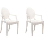 KARTELL set de 2 chaises LOUIS GHOST (Blanc brillant - Polycarbonate 2.0 partir de matire premire renouvelable)