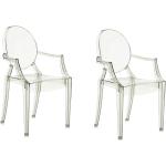 KARTELL set de 2 chaises LOUIS GHOST (Vert - Polycarbonate 2.0 partir de matire premire renouvelable)