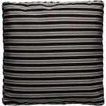 KARTELL set de 2 coussins pour canapé POP OUTDOOR 48x48 cm (Taupe et noir - Tissu Stripes)