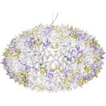 Suspensions design Kartell Bloom violet lavande à motif fleurs 