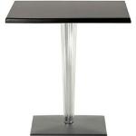 Kartell Table Top Top For Dr. Yes Ø60cm structure ronde noir H 72cm/structure PMMA transparent