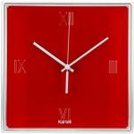 Horloges design Kartell rouges 