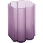 Vases Kartell violets en plastique de 24 cm 