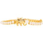 Bracelets de perles de créateur Kate Spade jaunes à perles à motif éléphants 