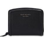 Portefeuilles de créateur Kate Spade noirs en cuir zippés look fashion pour femme 