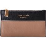 Portefeuilles de créateur Kate Spade marron en cuir zippés pour femme 