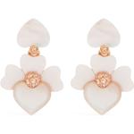 Boucles d'oreilles de créateur Kate Spade blanc crème en cristal à perles pour femme 