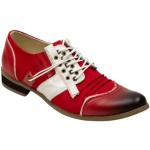 Chaussures oxford Kdopa rouges Pointure 44 look casual pour homme 