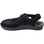 Chaussures de randonnée Keen Uneek noires en caoutchouc légères look fashion pour homme en promo 