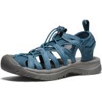 Chaussures de randonnée Keen bleues en caoutchouc pour pieds larges à lacets Pointure 35 look fashion pour femme en promo 