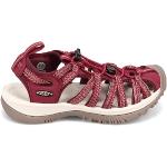 Chaussures de randonnée Keen rouges en caoutchouc à lacets Pointure 35 look fashion pour femme en promo 