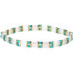 KELITCH Bracelets De Perles Tila Miyuki Bracelets D'extensibles À Brins De Colorés Bracelets D'amitié Mixtes - 8C
