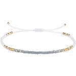 KELITCH Bracelets Tour De Perles Miyuki Nouveaux Bracelets D'amitié Tissés Bohème Bracelets Pour Femmes (Gris 20J)