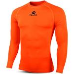 KELME T-Shirt Thermique Thermique pour Homme Taille L/S XS Orange Fluo, Noir