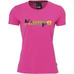 T-shirts de handball Kempa roses en coton bio à manches courtes à col rond Taille XXL look fashion pour femme 