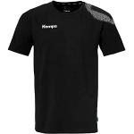 T-shirts de handball Kempa noirs en coton respirants à col rond Taille S look fashion pour homme en promo 