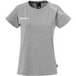 T-shirts de handball Kempa gris foncé en coton respirants à col rond Taille XXL look fashion pour femme en promo 