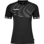 T-shirts de handball Kempa noirs respirants à manches courtes Taille XXL look fashion pour femme 