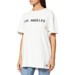KENDALL & KYLIE K&K W Active LA Oversized T-Shirt KKW351622 Yoga, Blanc cassé, XL (Lot de 8) Femme