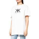 KENDALL & KYLIE K&K W Active Logo V1 LONGFIT T-Shirt KKW351627, Blanc cassé, XL (Lot de 8) Femme