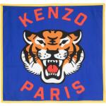 Écharpes en soie de créateur Kenzo multicolores à motif tigres Tailles uniques 