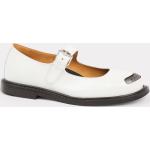 Chaussures de créateur Kenzo blanches en cuir en cuir à bouts ronds Pointure 36 look streetwear pour femme 