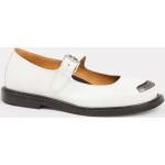 Chaussures de créateur Kenzo blanches en cuir en cuir à bouts ronds Pointure 37 look streetwear pour femme 