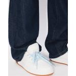 Baskets à lacets de créateur Kenzo blancs cassés en cuir à lacets Pointure 38 look Hip Hop pour femme 