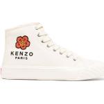Baskets montantes de créateur Kenzo Logo blancs cassés en caoutchouc Pointure 41 look casual pour femme 