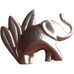 Broches de créateur Kenzo dorées en métal à motif éléphants seconde main pour femme 
