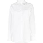 Chemises de créateur Kenzo blanches en popeline avec broderie à manches longues à manches longues Taille XS classiques pour femme en promo 