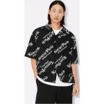 Chemises hawaiennes de créateur Kenzo noires all over à manches courtes Taille M pour homme 
