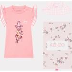 Robes à manches courtes roses all over à volants Taille 6 ans pour fille de la boutique en ligne Kenzo 