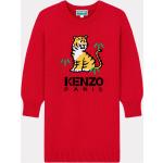 Pulls jacquard rouges en viscose à motif tigres Taille 12 ans pour fille de la boutique en ligne Kenzo 