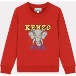 Sweatshirts rouges à motif éléphants enfant 
