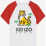 T-shirts à manches courtes blancs à motif tigres enfant 